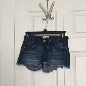 Mudd Jean Shorts with Braided Detailing